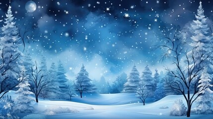 Winter background with snowflakes. Christmas and New Year concept