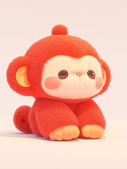 Zodiac plush style mascot Chinese monkey
