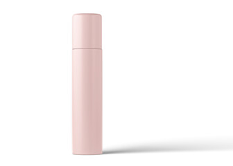 Cosmetic bottle without label, plastic bottle mockup for liquid soap, shampoo, shower gel, lotion, body milk isolated on white background.