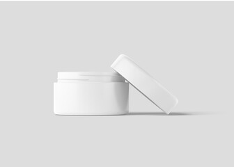 Cosmetic bottle without label, plastic bottle mockup for liquid soap, shampoo, shower gel, lotion, body milk isolated on white background.