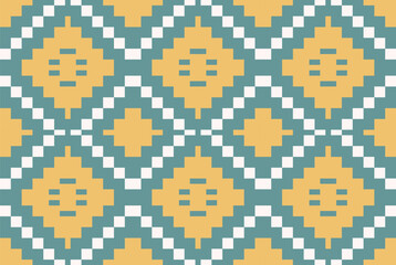 Geometric Indian Traditional Patternfolk Embroidery, Aztec Geometric Ornament Print. Design for Carpet, Wallpaper, Clothing, Wrapping, Fabric