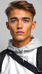 portrait of an attractive United Kingdom young man