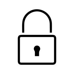 Padlock icon, security icon