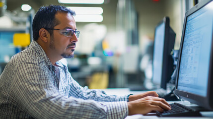 Engineers working on modernizing software to adapt to current industry standards