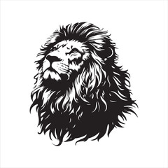 lion head isolated on white,head, lion, animal, vector, cartoon, wild, illustration, tattoo, cat, wolf, dog, mammal, mascot, face, isolated, black, silhouette, symbol, art, white, nature, animals, 