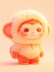 Zodiac plush style mascot Chinese monkey
