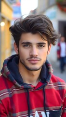 Fototapeta premium portrait of attractive Albania young man