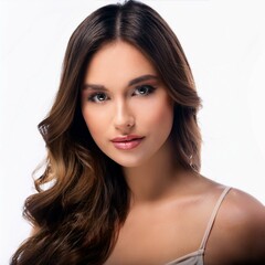 Obraz premium beautiful young Mediterranean woman, AI generated