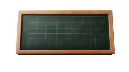 Empty chalkboard ready for creative lessons in a bright classroom setting