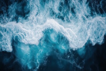 Fototapeta premium Abstract background of ocean waves