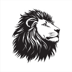 lion head isolated on white,head, lion, animal, vector, cartoon, wild, illustration, tattoo, cat, wolf, dog, mammal, mascot, face, isolated, black, silhouette, symbol, art, white, nature, animals, 
