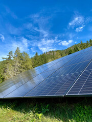 Impianto fotovoltaico tra i boschi