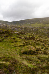 Hiking route across Carn Eighe, Glen Affric Scottish highlands