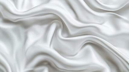 A 3D rendering of abstract white waves on a future background.