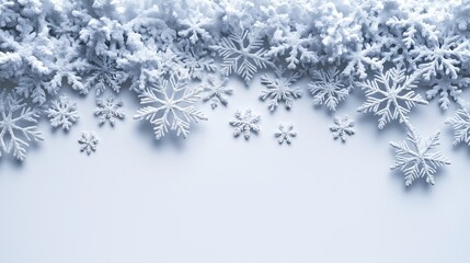 Frozen Snowflake Design on Minimalist Backdrop