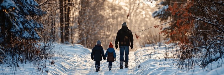 Family Winter Walk Adventure