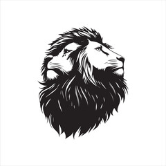 lion head isolated on white,head, lion, animal, vector, cartoon, wild, illustration, tattoo, cat, wolf, dog, mammal, mascot, face, isolated, black, silhouette, symbol, art, white, nature, animals, 