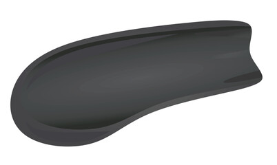 Grey  cream smear. vector illustration