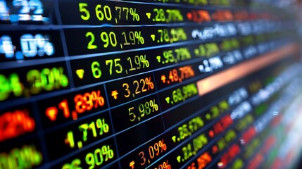 Stock market concept 