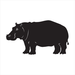 rhino illustration., cartoon, animal, vector, mammal, illustration, wild, hippo, rhino, bear, wildlife, hippopotamus, zoo, nature, animals, rhinoceros, art, big, cute, fun, drawing, elephant, safari, 