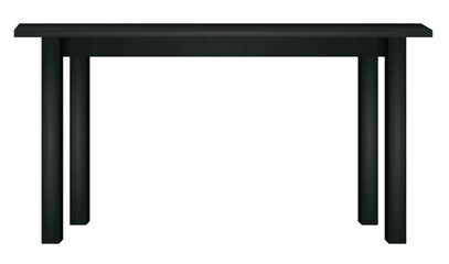 Black home table. vector illustration