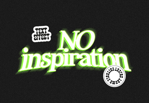 Illuminated Arched Text Effect