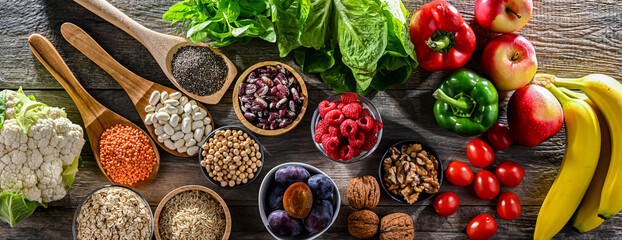 Foods products improving digestive health. Constipation relief food.