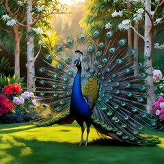 Obraz premium peacock in the park