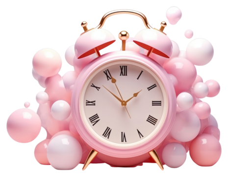 PNG Clock celebration decoration furniture.