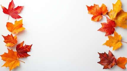 Autumn winter halloween thanksgiving background frame