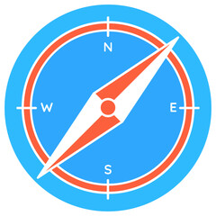 Compass for navigation symbol icon