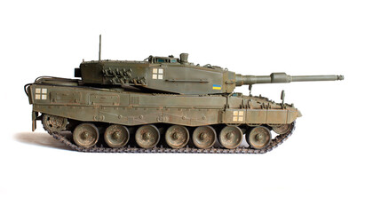 Scale model of old vehicle