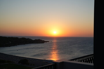 Sonnenaufgang auf rhodos 