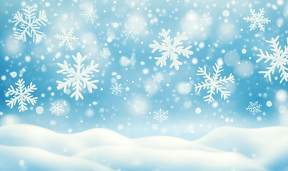 Christmas art abstract background on blue