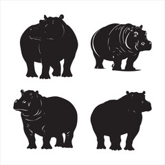 rhino illustration., cartoon, animal, vector, mammal, illustration, wild, hippo, rhino, bear, wildlife, hippopotamus, zoo, nature, animals, rhinoceros, art, big, cute, fun, drawing, elephant, safari, 