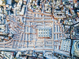 Winter Season in the Grand Bazaar (Kapalicarsi) Drone Photo, Eminonu Fatih, Istanbul Turkiye...