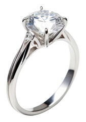 PNG  Diamond ring silver platinum gemstone.
