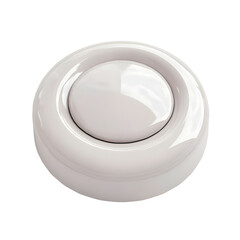 white round button isolated on transparent background