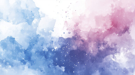 Fototapeta premium An abstract background featuring a watercolor night sky with stars, watercolor, night, sky