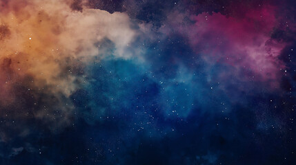 An abstract background featuring an oil painting of a galaxy and stars. Oil painting, Night, Galaxy