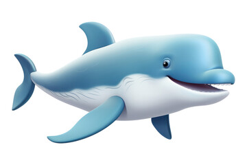 Fototapeta premium PNG Whale dolphin cartoon animal.