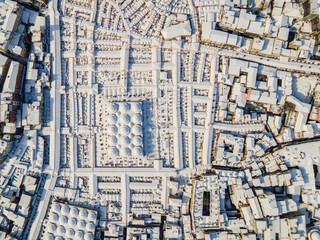 Winter Season in the Grand Bazaar (Kapalicarsi) Drone Photo, Eminonu Fatih, Istanbul Turkiye...