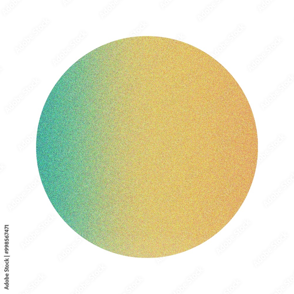 Poster grainy colorful gradient circle with textured design