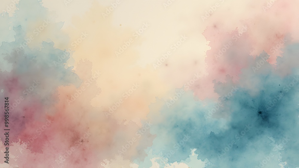 Poster background with paint. divorces and drops. periwinkles generated by ai