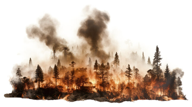 PNG Forest fire burning landscape plant tree.