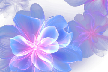Obraz premium PNG Lines flower pattern backgrounds abstract blue.