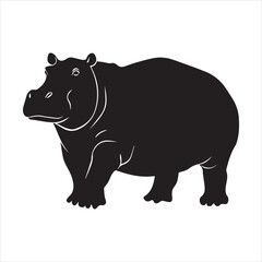 rhino on white background cartoon, animal, vector, illustration, mammal, wild, hippo, rhino, wildlife, bear, nature, zoo, hippopotamus, rhinoceros, art, fun, safari, drawing, comic, elephant, animals,