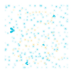 Blue magic firefly bug light glow vector effect. Glowworm dust spell fairy tale shine isolated . 
