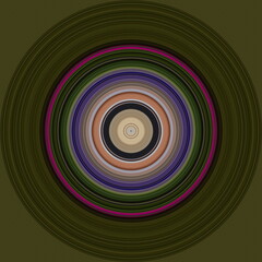 An Illustration of a Bullseye for Target Practice, Showing a Round Very Small inner Circle. 