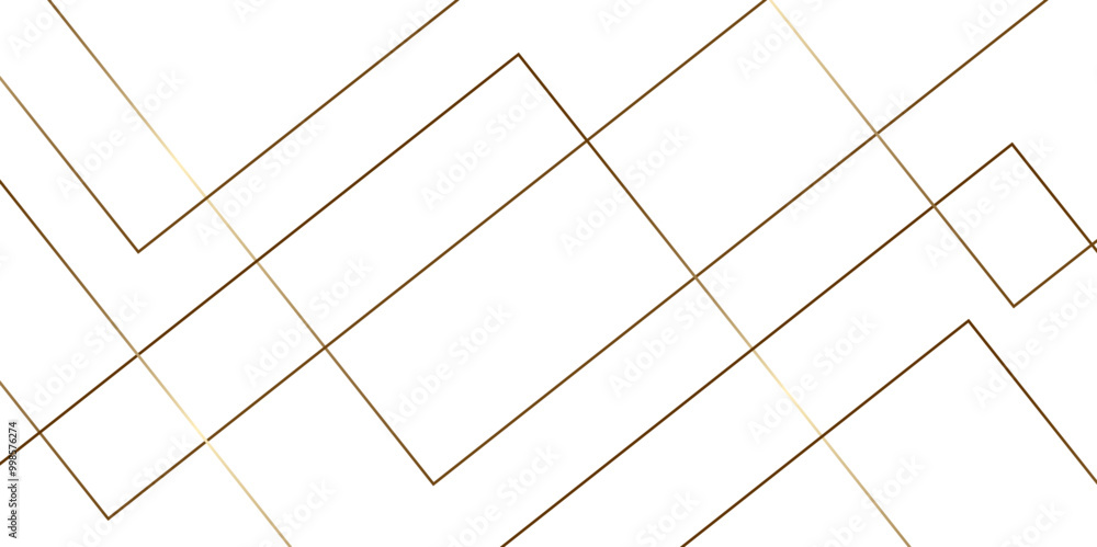 Poster mondrian style of diagonal square pattern vector. design geometric tile gold on black background. mo